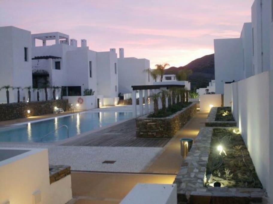 Complejo Macenas Beach Mojacar Bagian luar foto