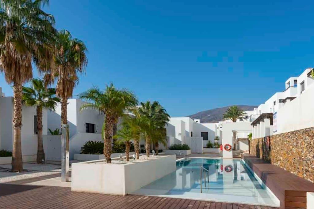 Complejo Macenas Beach Mojacar Bagian luar foto